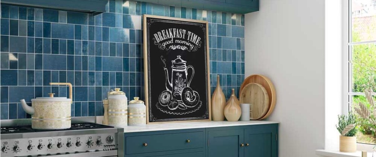 Kitchen frame mockup interior, Frame mockup for art